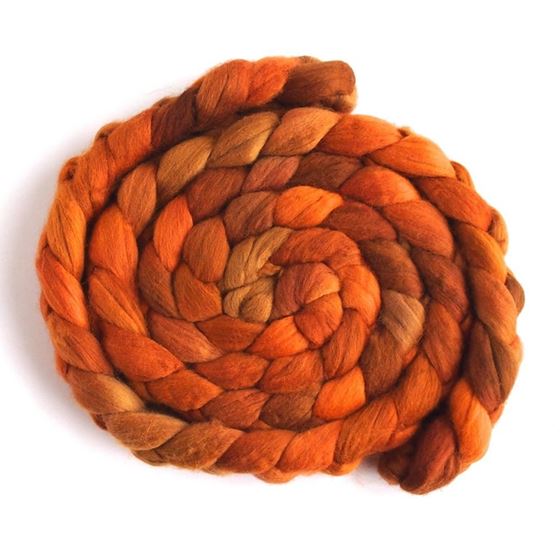 Orange Shades on M1erino Wool