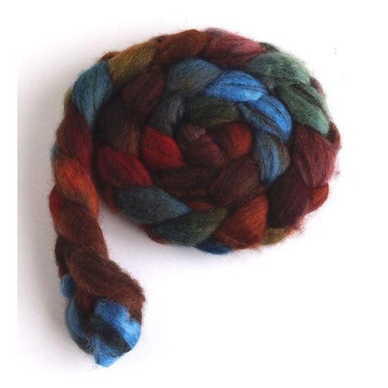Flannel Shirt on Mixed BFL Wool Roving