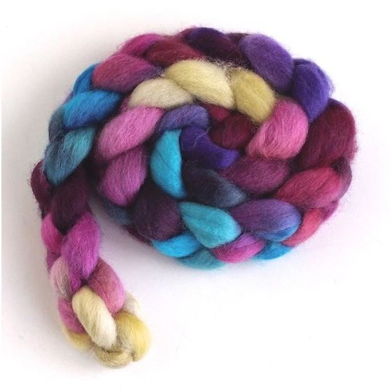 Snazzy on Falkland Wool Roving